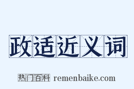 政适近义词是什么意思的图片